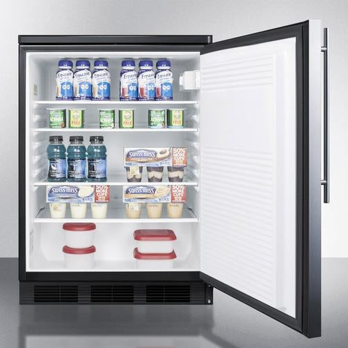 Accucold 24" Wide All-Refrigerator Auto Defrost with Stainless Steel Door