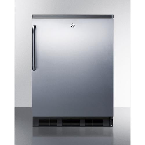 Accucold 24" Wide All-Refrigerator Auto Defrost with Stainless Steel Door