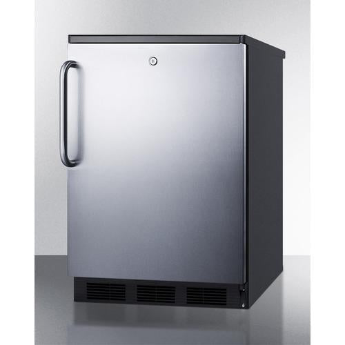 Accucold 24" Wide All-Refrigerator Auto Defrost with Stainless Steel Door