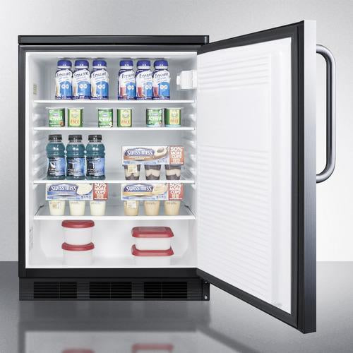 Accucold 24" Wide All-Refrigerator Auto Defrost with Stainless Steel Door