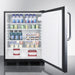 Accucold 24" Wide All-Refrigerator with Auto Defrost and Stainless Steel Exterior