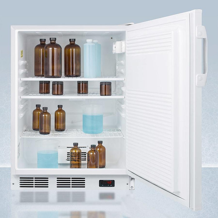 Accucold 24" Wide All-Refrigerator with Probe Hole ADA Compliant