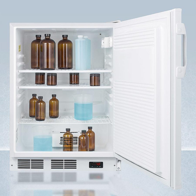 Accucold 24" Wide All-Refrigerator with Probe Hole ADA Compliant