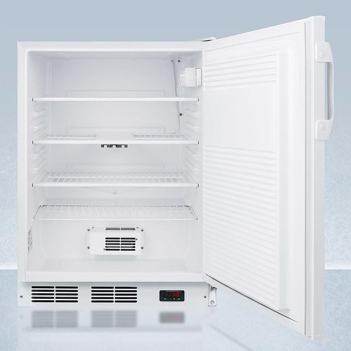 Accucold 24" Wide All-Refrigerator with Probe Hole ADA Compliant