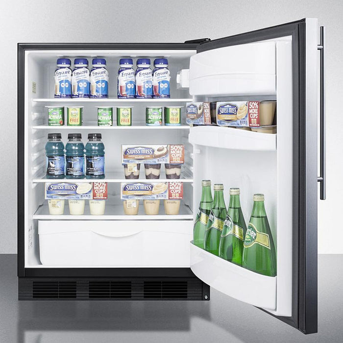 Accucold 24" Wide All-Refrigerator with Thin Handle