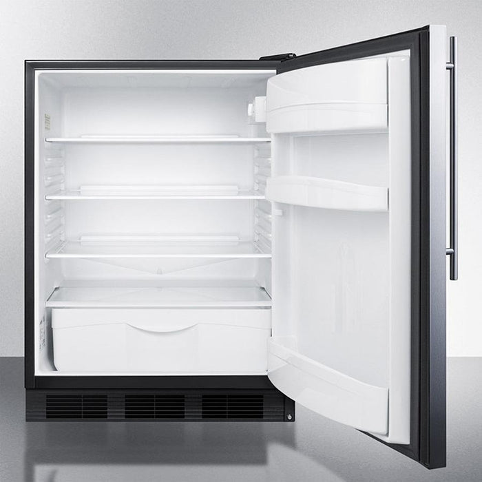 Accucold 24" Wide All-Refrigerator with Thin Handle