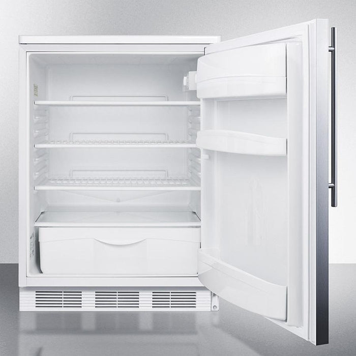 Accucold 24" Wide All-Refrigerator with Thin Handle