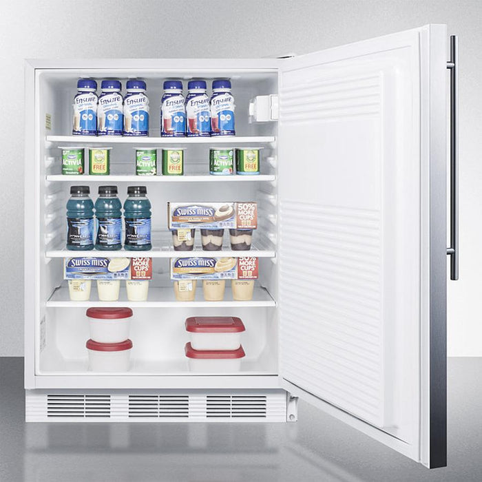 Accucold 24" Wide All-Refrigerator with Thin Handle