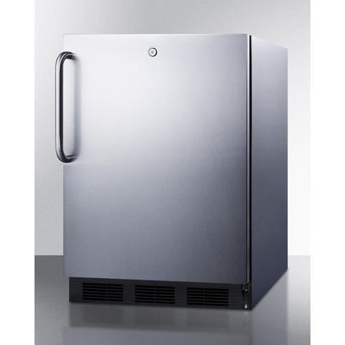 Accucold 24" Wide Built-In All-Refrigerator ADA Compliant Auto Defrost with Stainless Steel Exterior