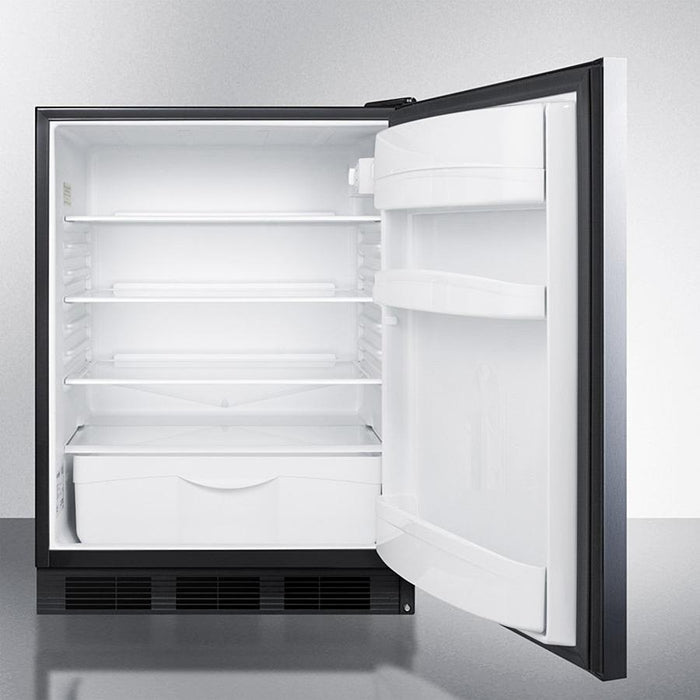 Accucold 24" Wide Built-In All-Refrigerator ADA Compliant with Horizontal Handle