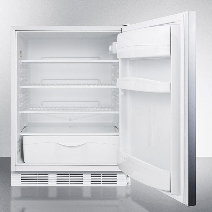 Accucold 24" Wide Built-In All-Refrigerator ADA Compliant with Horizontal Handle