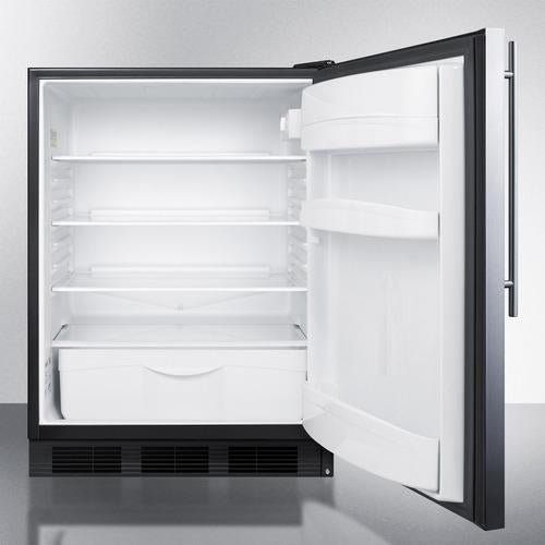 Accucold 24" Wide Built-In All-Refrigerator Auto Defrost with Stainless Steel Door