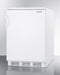 Accucold 24" Wide Built-In All-Refrigerator with Automatic Defrost and White Exterior