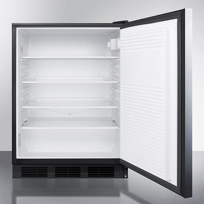 Accucold 24" Wide Built-In All-Refrigerator with Horizontal Handle ADA Compliant