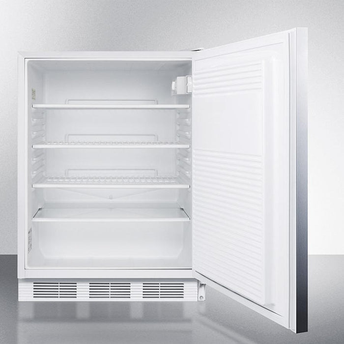 Accucold 24" Wide Built-In All-Refrigerator with Horizontal Handle ADA Compliant