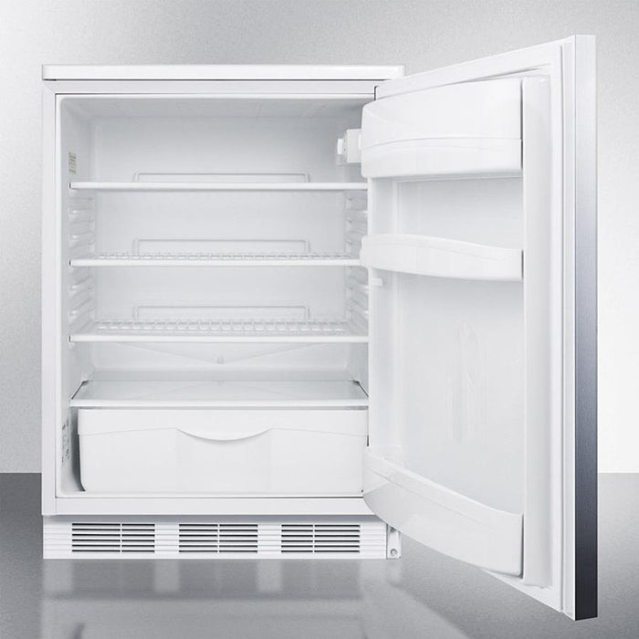 Accucold 24" Wide Built-In All-Refrigerator with Horizontal Handle