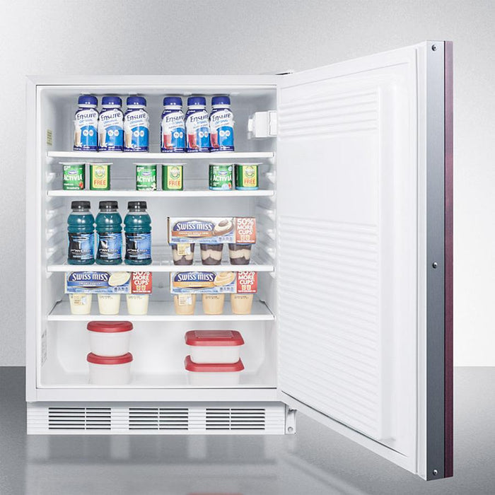 Accucold 24" Wide Built-In All-Refrigerator with Integrated Door Frame ADA Compliant