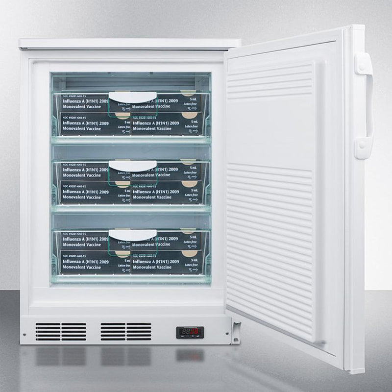Accucold 24" Wide Built-In All-Refrigerator with Interior Basket Drawers