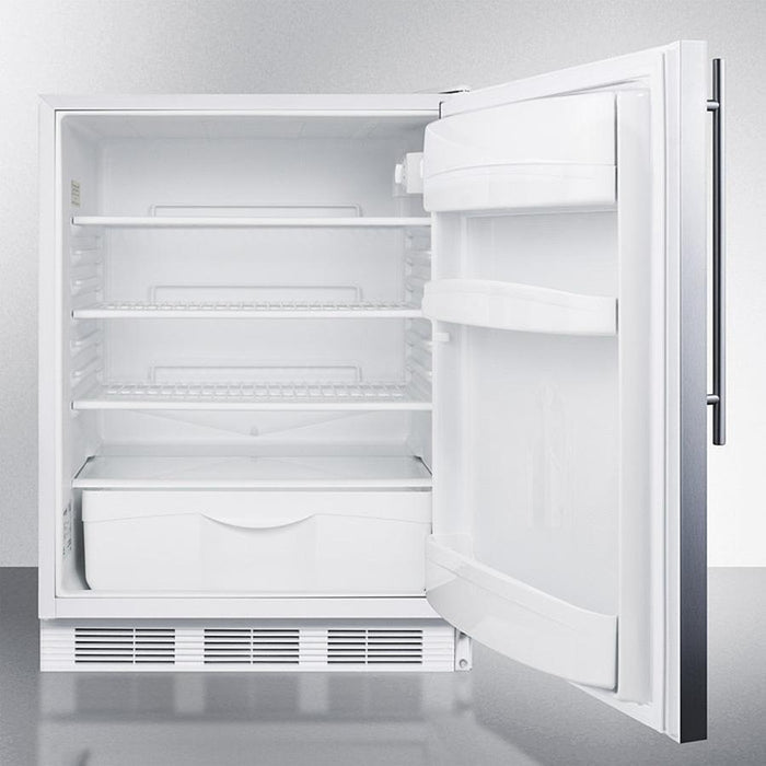 Accucold 24" Wide Built-In All-Refrigerator with Thin Handle ADA Compliant