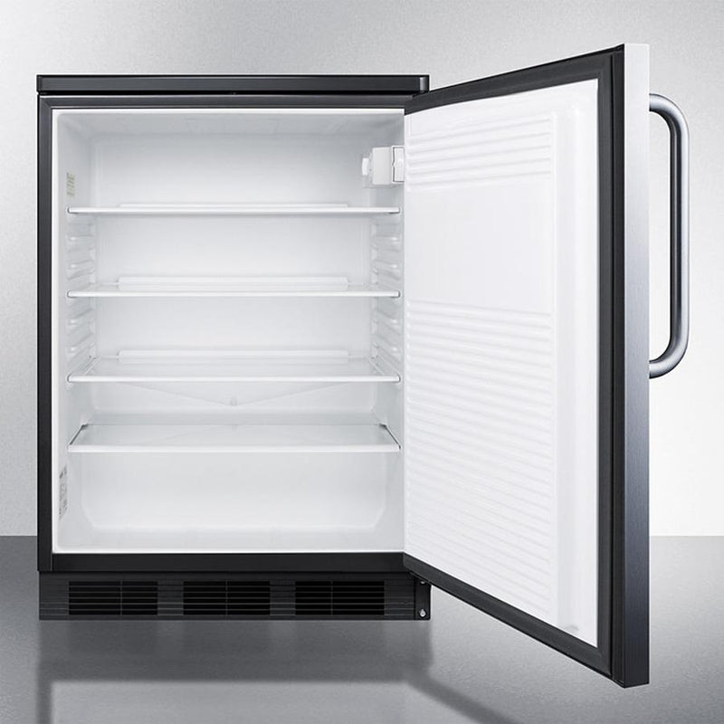 Accucold 24" Wide Built-In All-Refrigerator with Towel Bar Handle