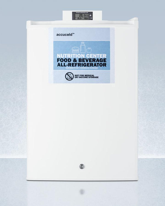 Accucold Compact Commercially Approved Nutrition Center Series All-Refrigerator