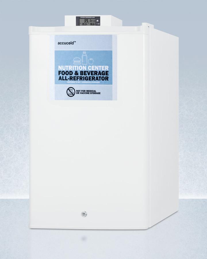 Accucold Compact Commercially Approved Nutrition Center Series All-Refrigerator