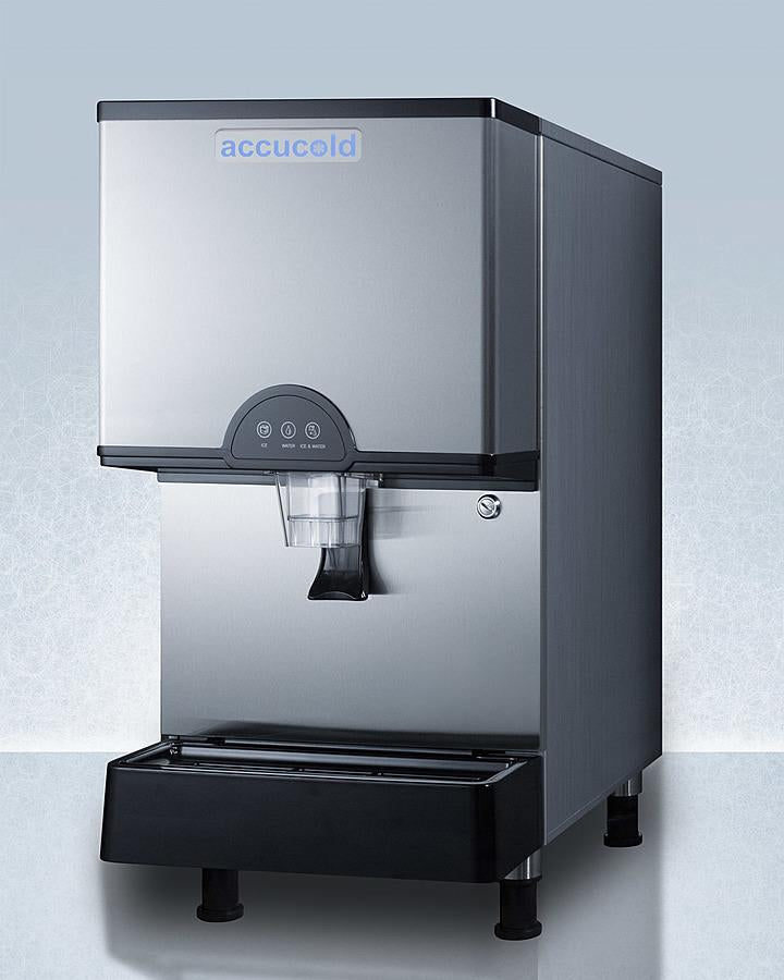 Accucold Ice & Water Dispenser in Stainless Steel with or w/o Filter