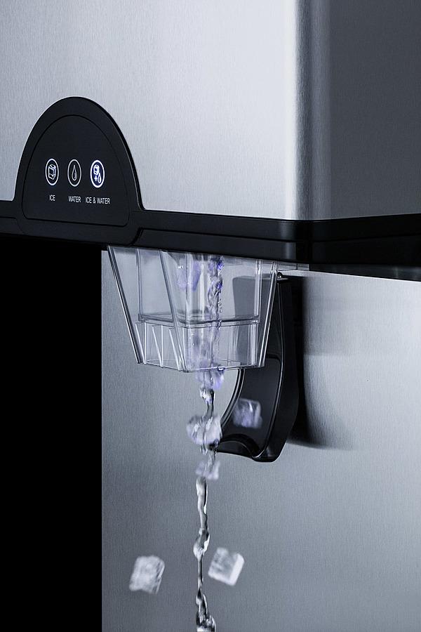 Accucold Ice & Water Dispenser in Stainless Steel with or w/o Filter