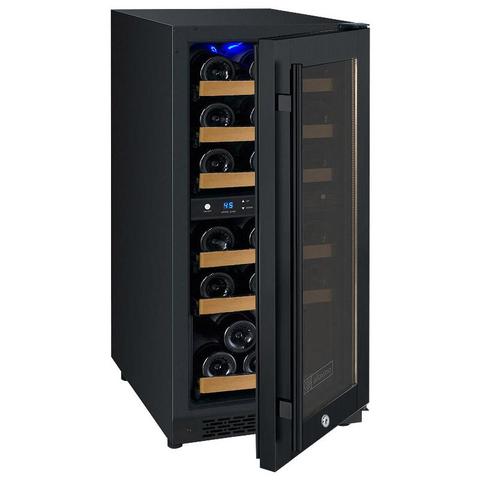 Allavino 15" Wide FlexCount II Tru-Vino 30 Bottle Dual Zone Black Wine Refrigerator AO VSWR30-2BR20