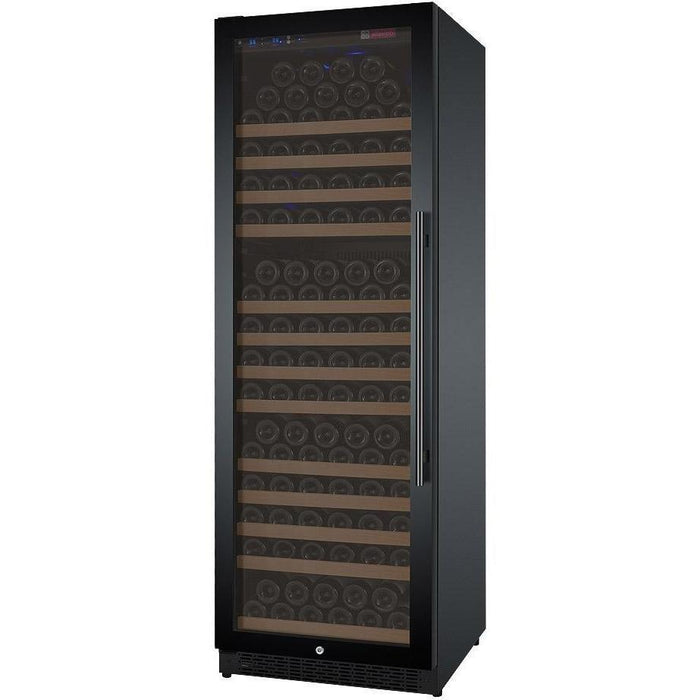 Allavino 24" Wide FlexCount II Tru-Vino 177 Bottle Single Zone Black Left Hinge Wine Refrigerator VSWR177-1BL20