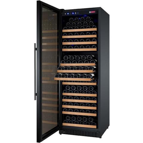 Allavino 24" Wide FlexCount II Tru-Vino 177 Bottle Single Zone Black Left Hinge Wine Refrigerator VSWR177-1BL20