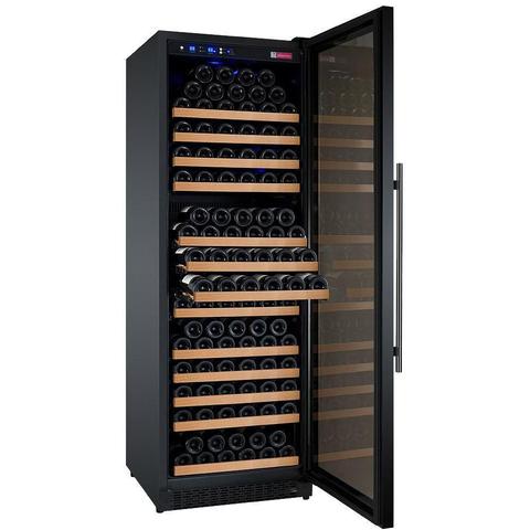 Allavino 24" Wide FlexCount II Tru-Vino 177 Bottle Single Zone Black Right Hinge Wine Refrigerator VSWR177-1BR20