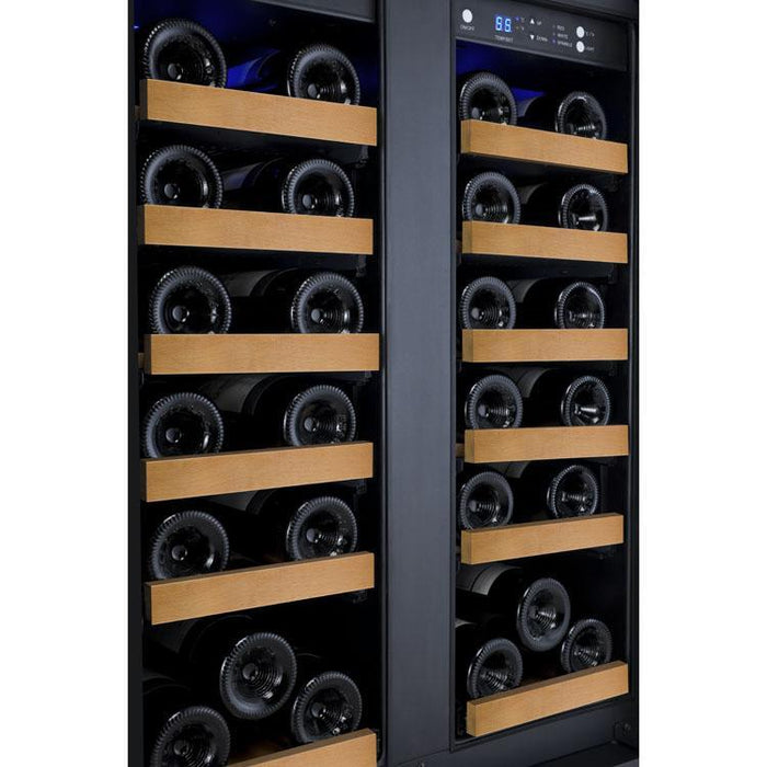 Allavino 24" Wide FlexCount II Tru-Vino 36 Bottle Dual Zone Black Wine Refrigerator AO VSWR36-2BF20