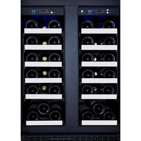 Allavino 24" Wide FlexCount II Tru-Vino 36 Bottle Dual Zone Stainless Steel Wine Refrigerator AO VSWR36-2SF20