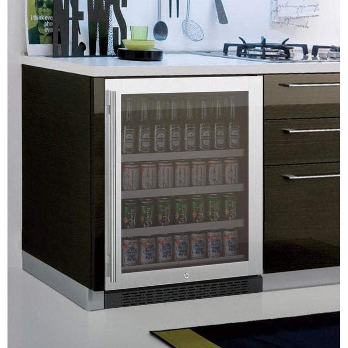 Allavino 24" Wide FlexCount II Tru-Vino Stainless Steel Right Hinge Beverage Center AO VSBC24-SR20