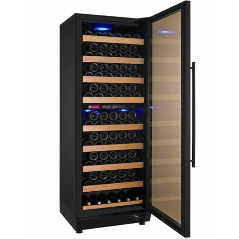 Allavino 24" Wide Vite II Tru-Vino 99 Bottle Dual Zone Black Right Hinge Wine Refrigerator YHWR99-2BR20