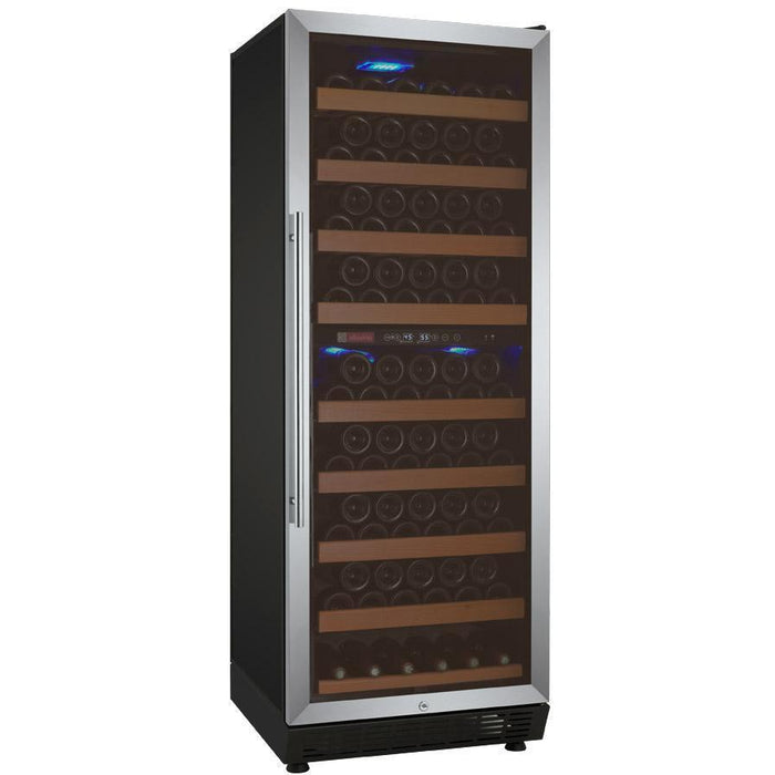 Allavino 24" Wide Vite II Tru-Vino 99 Bottle Dual Zone Stainless Steel Right Hinge Wine Refrigerator YHWR99-2SR20