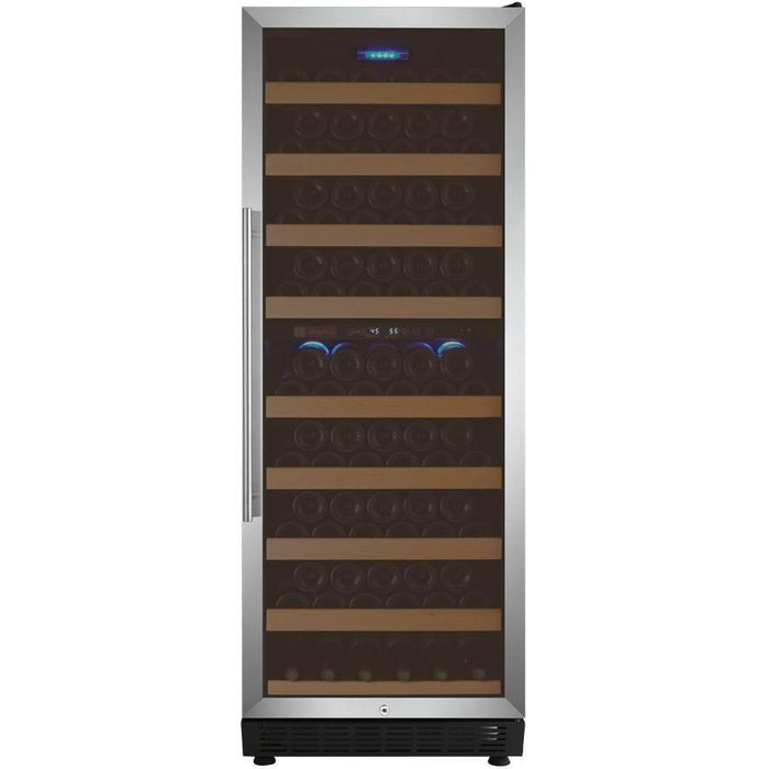 Allavino 24" Wide Vite II Tru-Vino 99 Bottle Dual Zone Stainless Steel Right Hinge Wine Refrigerator YHWR99-2SR20