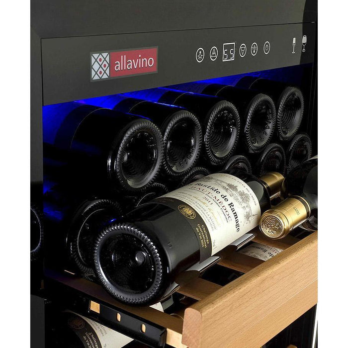 Allavino 24" Wide Vite II Tru-Vino 99 Bottle Single Zone Stainless Steel Right Hinge Wine Refrigerator YHWR115-1SR20