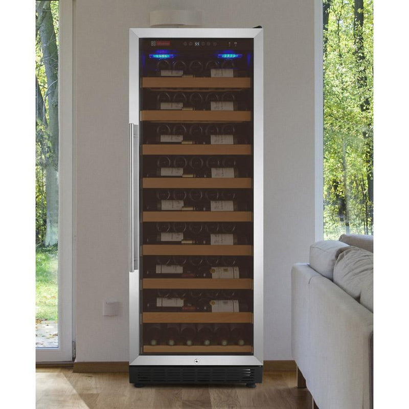 Allavino 24" Wide Vite II Tru-Vino 99 Bottle Single Zone Stainless Steel Right Hinge Wine Refrigerator YHWR115-1SR20