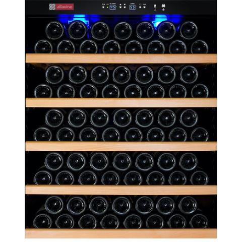 Allavino 32" Wide Vite II Tru-Vino 277 Bottle Single Zone Stainless Steel Right Hinge Wine Refrigerator YHWR305-1SR20