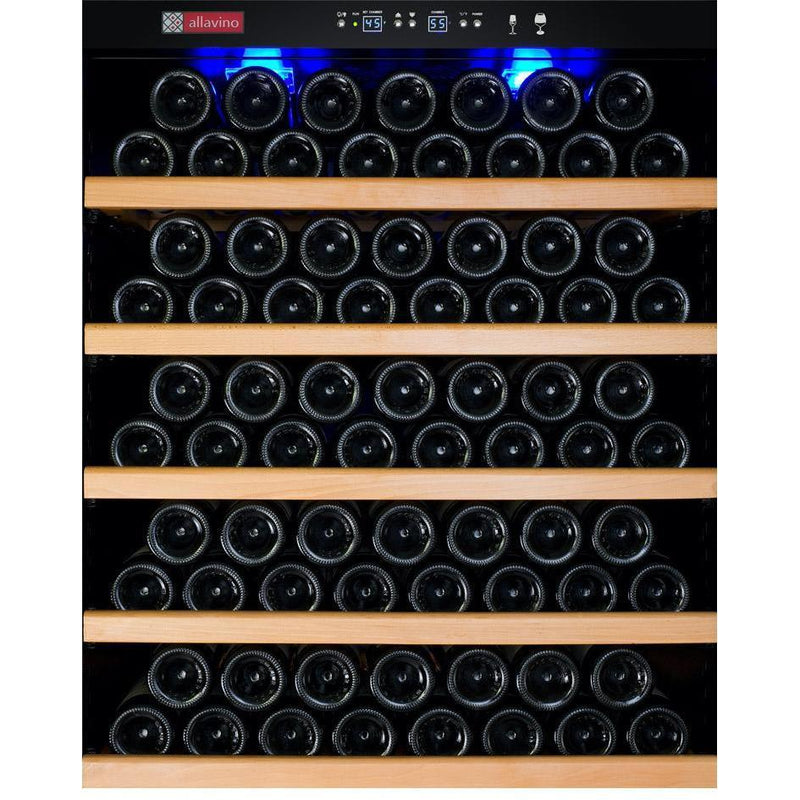 Allavino 63" Wide Vite II Tru-Vino 554 Bottle Dual Zone Stainless Steel Side-by-Side Wine Refrigerator 2X-YHWR305-1S20