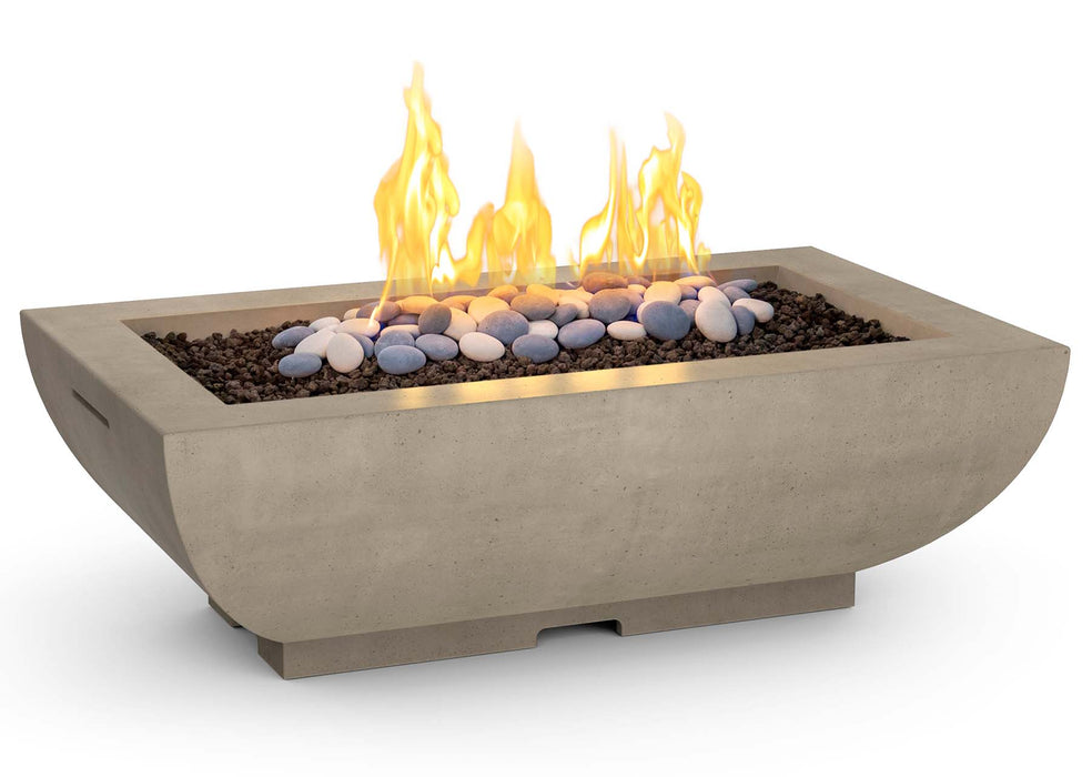 American Fyre Designs 50" Bordeaux Rectangle Firebowl - 435-BA-11-M4NC