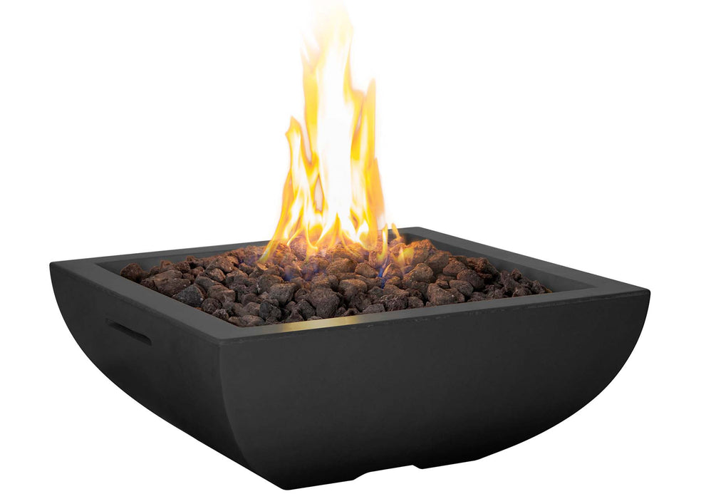 American Fyre Designs 30" Bordeaux Petite Square Firebowl - 431-BA-11-M6NC