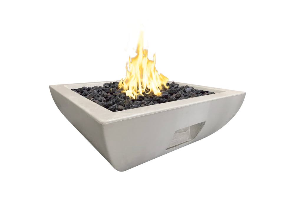 American Fyre Designs 36" Bordeaux Square Firebowl - 430-BA-11-M6NC