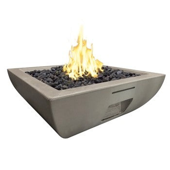 American Fyre Designs 36" Bordeaux Square Firebowl - 430-BA-11-M6NC