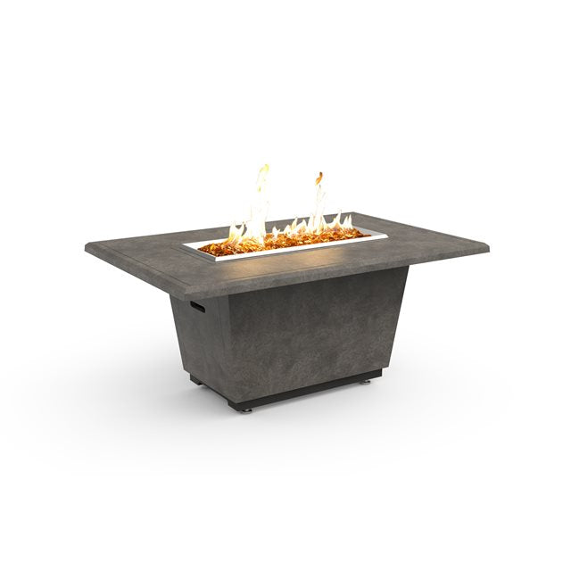 American Fyre Designs Cosmopolitan Dark Basalt Rectangle Firetable - 635-DB-11-M4PC