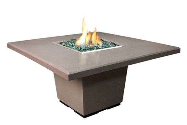 American Fyre Designs Cosmopolitan Square Dining Firetable - 642-BA-11-M6NC