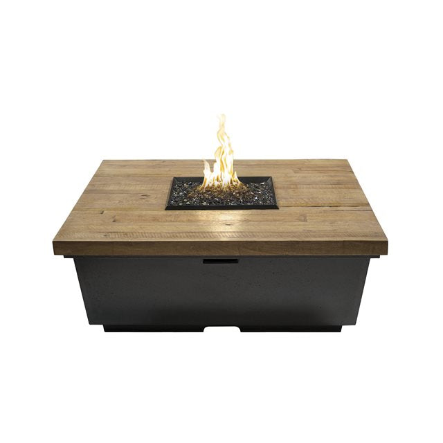 American Fyre Designs Contempo Reclaimed Square Firetable - 784-BA-SP-M2NC