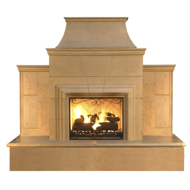 American Fyre Designs Grand Cordova Fireplace - 882-35-N-SM-LBC